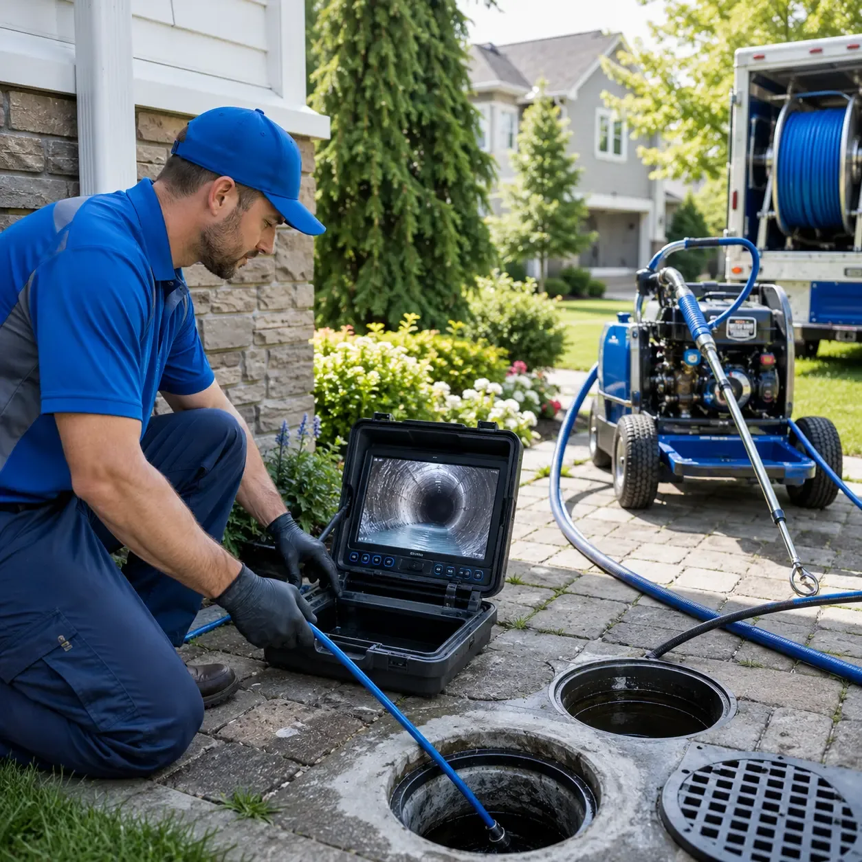 Outdoor drain cleaning professionals serving Eddington, ME