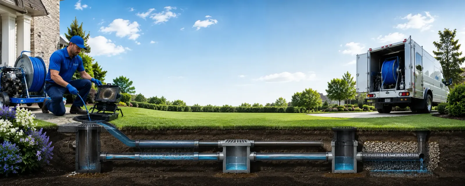 Outdoor drain cleaning information for Eddington, ME